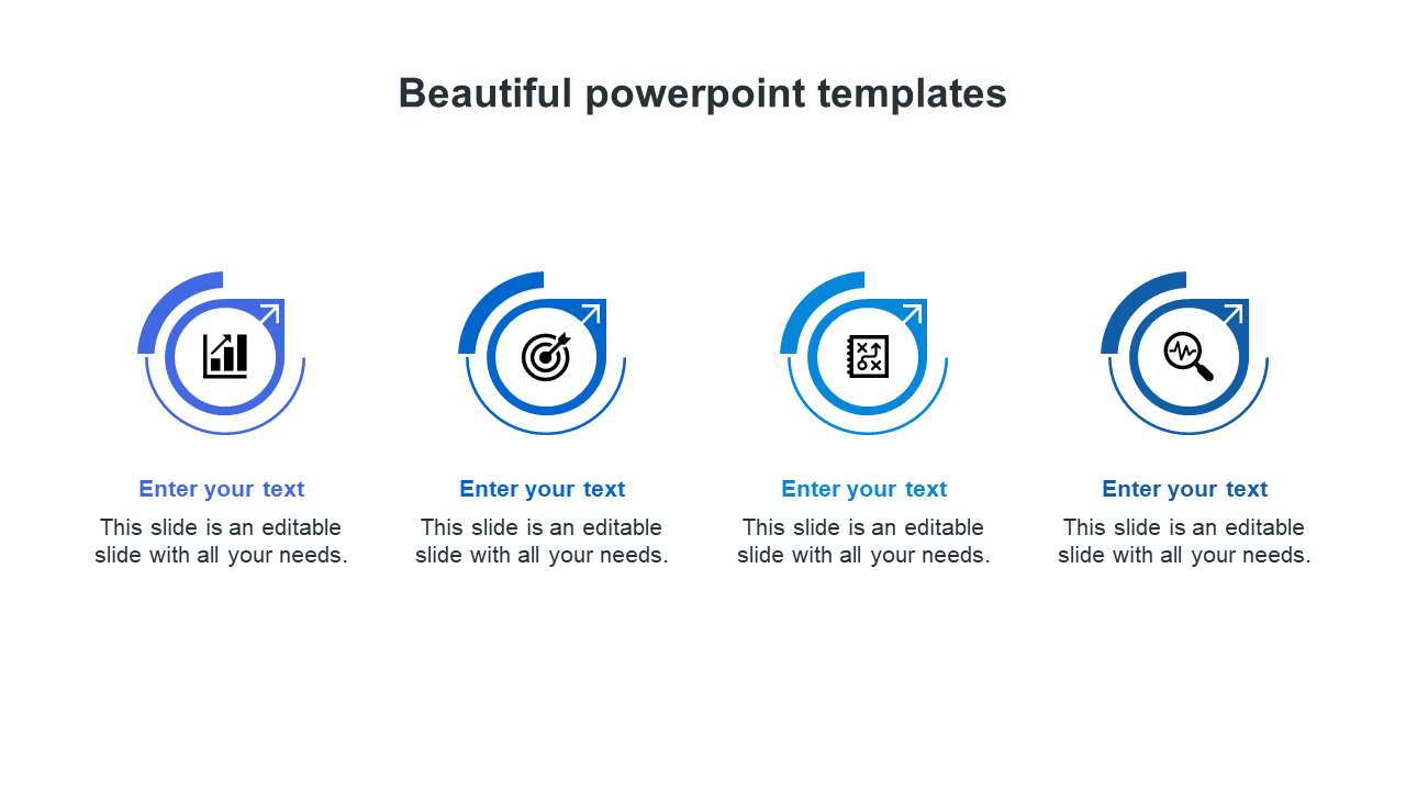 Free - Download Our Beautiful PowerPoint Templates -4 Node